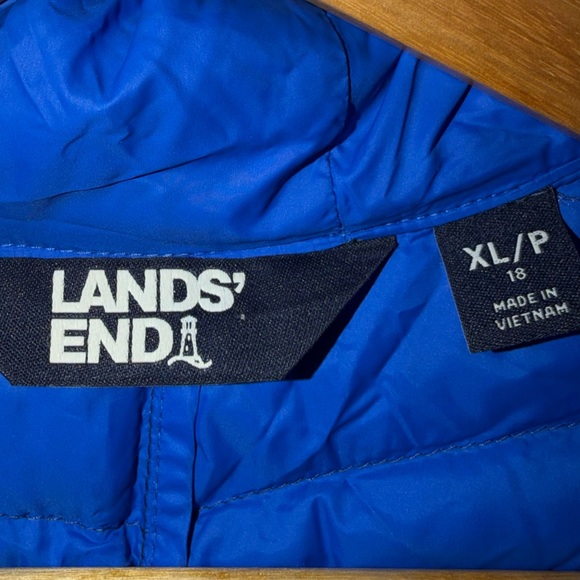 Lands' End Women’s Wanderweight Packable Down Long Jacket LIKE NEW - Picture 3 of 7